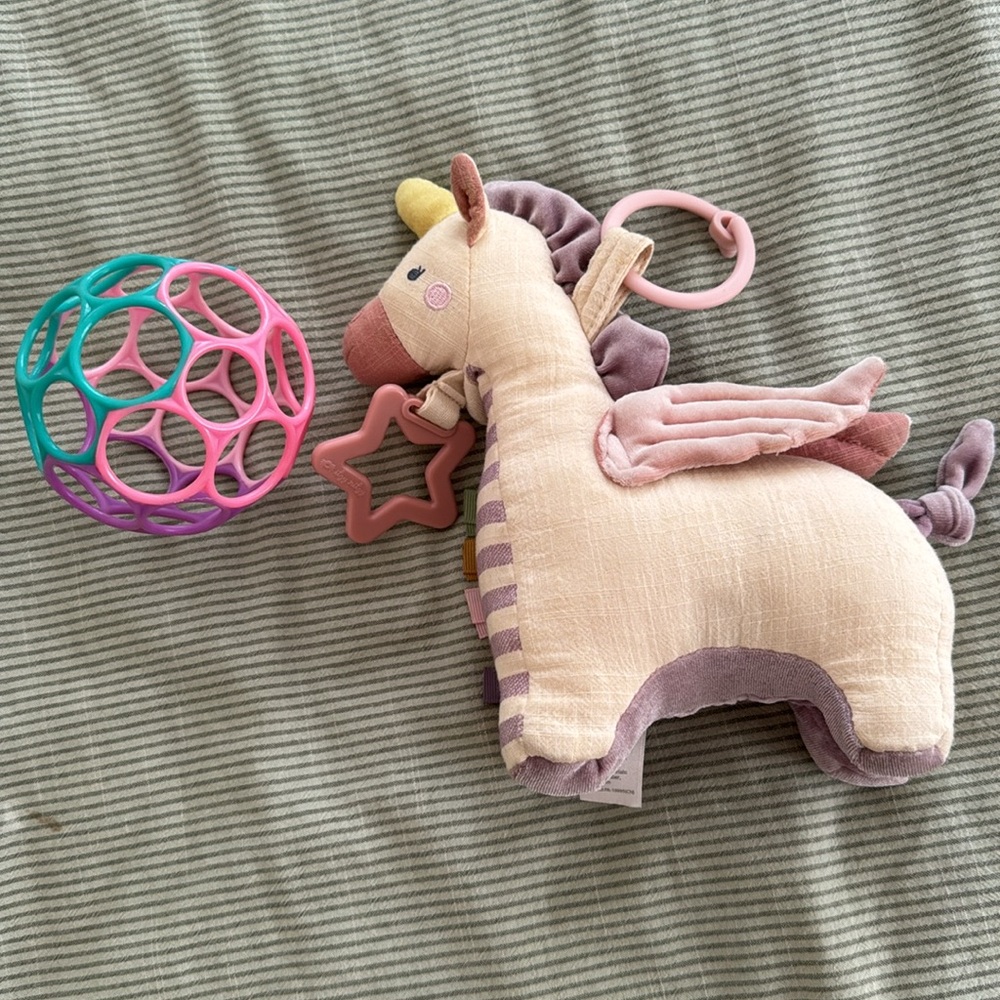 Itzy Ritzy Toy for Stroller or Car Seat
With a Montessori ball - Picture 2 of 5